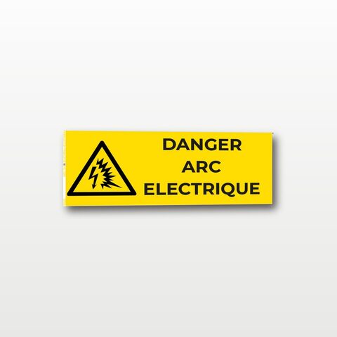 Danger arc électrique – Panneau de Signalisation - Rectangulaire - 15 x 6 cm
