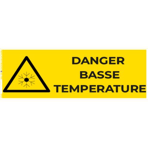 danger basse température – panneau de signalisation
