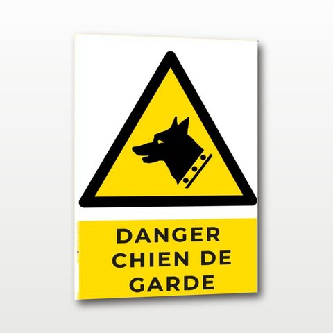 Danger chien de garde – Panneau de Signalisation - A5