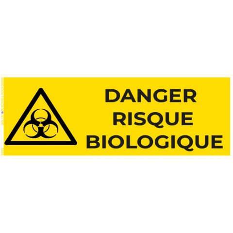 danger risque biologique – panneau de signalisation
