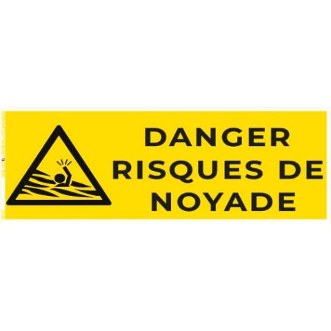 danger risque de noyade – panneau de signalisation