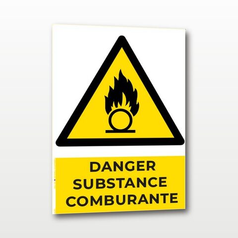 Danger substance comburante – Panneau de Signalisation - A4