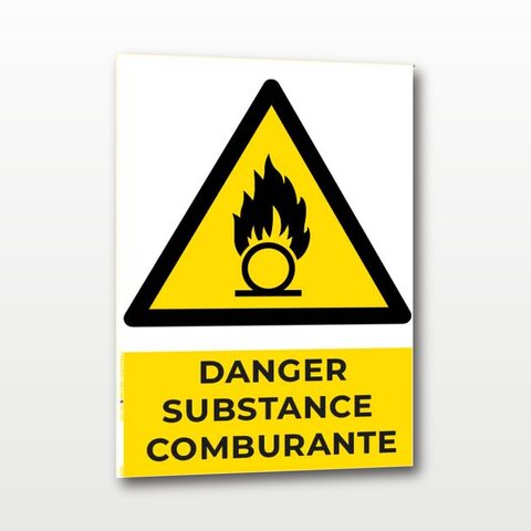 Danger substance comburante – Panneau de Signalisation - A5