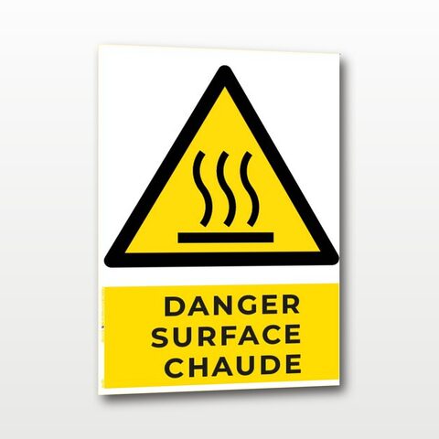 Danger surface chaude – Panneau de Signalisation - A4
