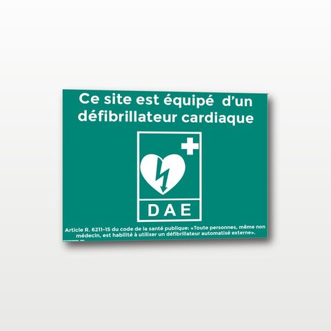 Défibrillateur cardiaque - 20 x 15 cm