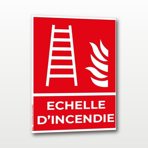 Échelle d’incendie – Panneau de Signalisation - Portrait - A5
