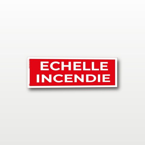 Échelle incendie – Panneau de Signalisation - 20 x 8 cm
