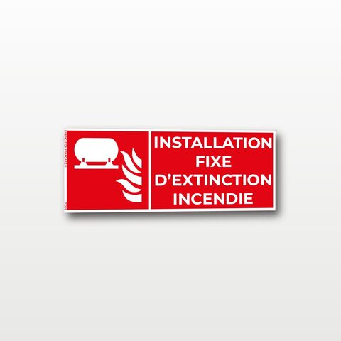 Installation fixe d’extinction d’incendie - Rectangulaire - 15x 6 cm