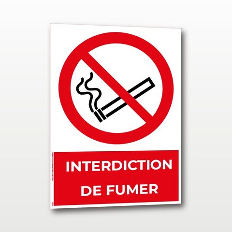 Interdiction de fumer – Panneau de Signalisation - A5
