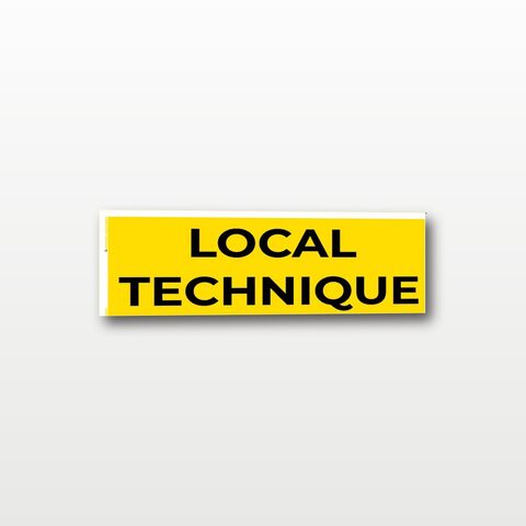 Local technique – Panneau de Signalisation - 20 x 8 cm