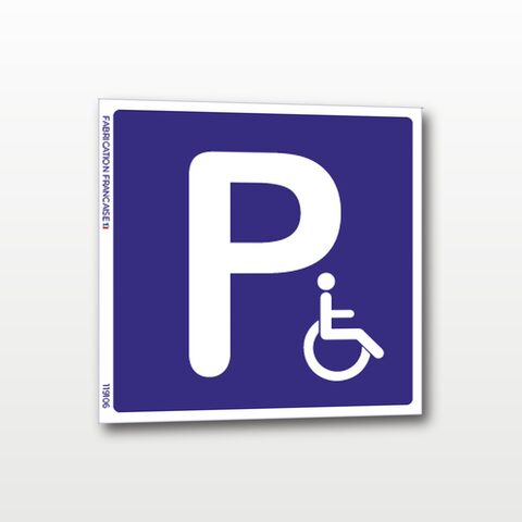 Parking PMR – Panneau de Signalisation - 30 x 30 cm