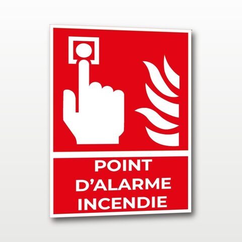 Point d’alarme incendie – Panneau de Signalisation - Portrait - A5