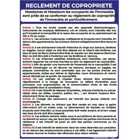 consignes de sécurité – habitation – panneau de signalisation a4 (copie)
