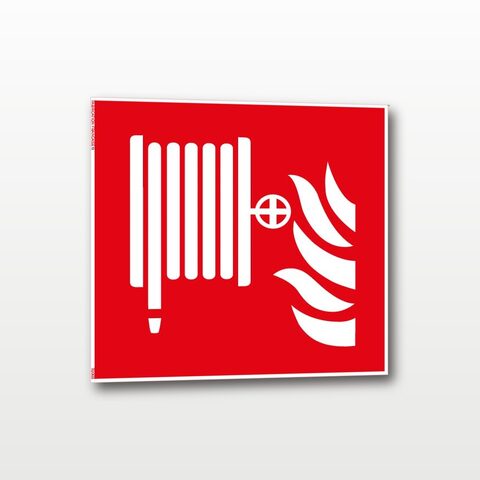 Robinet d’incendie armé - Carré - 20 x 20 cm