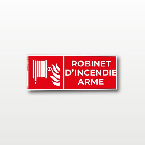 Robinet d’incendie armé - Rectangulaire - 20 x 8 cm