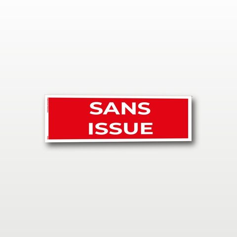 Sans issue – Panneau de Signalisation - 20 x 8 cm