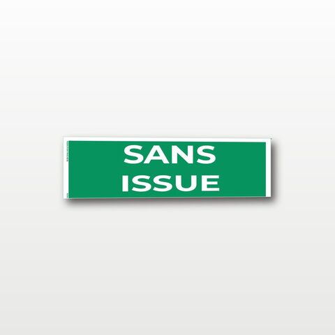 Sans issue – Panneau de Signalisation - 20 x 8 cm