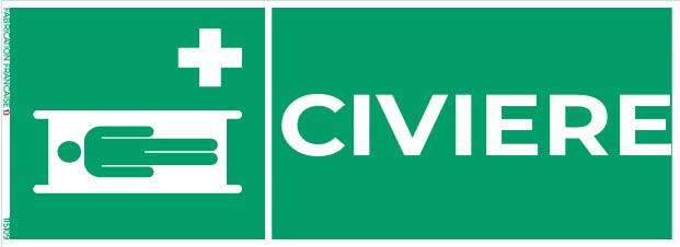 civière – panneau de signalisation
