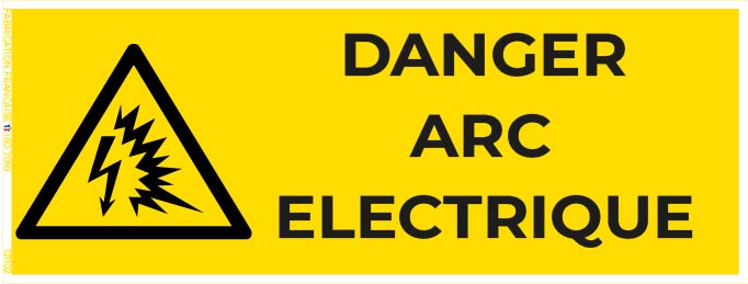 danger arc électrique – panneau de signalisation
