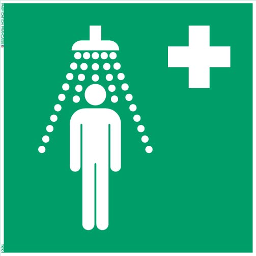 douche de sécurité – panneau de signalisation