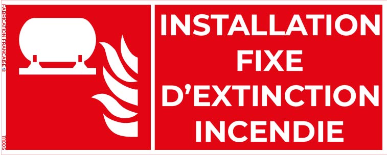 installation fixe d’extinction d’incendie