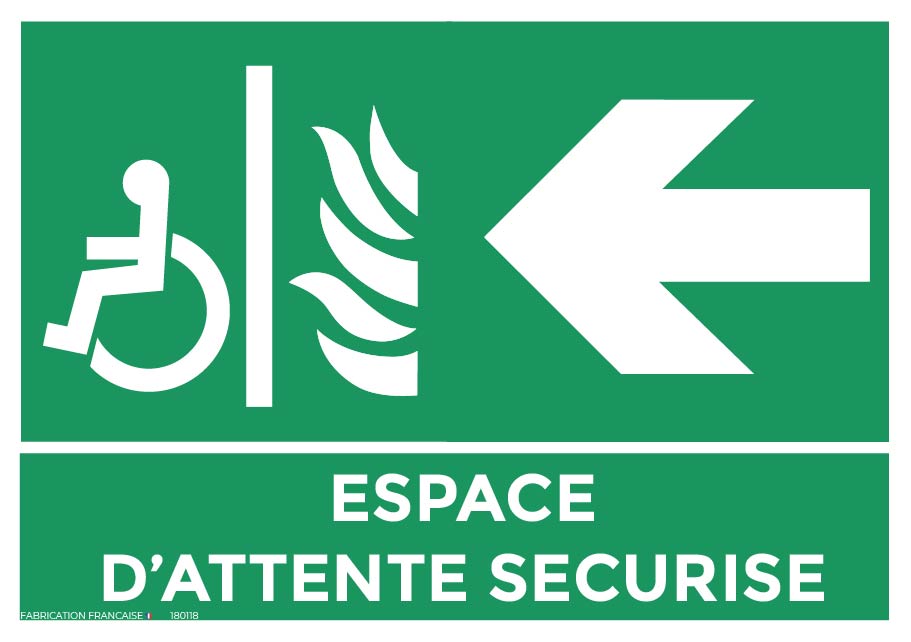 panneaux espace d’attente sécurisé a4 gauche