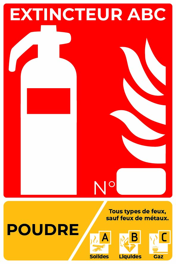 panneau extincteur abc