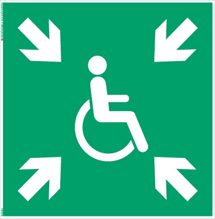 refuge temporaire d’urgence – panneau de signalisationm