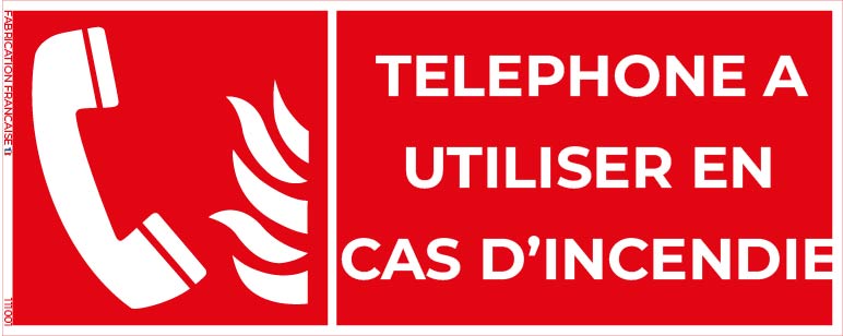 téléphone à utiliser en cas d’incendie