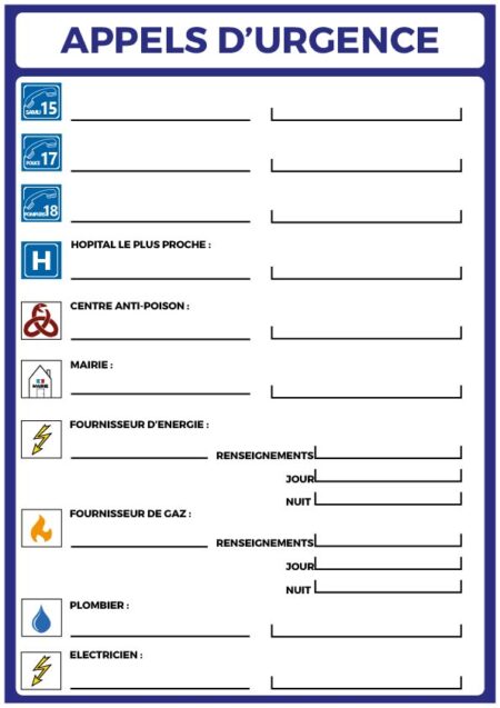 appel d’urgence a4