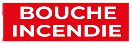 bouche d’incendie – panneau de signalisation 20 x 8 cm