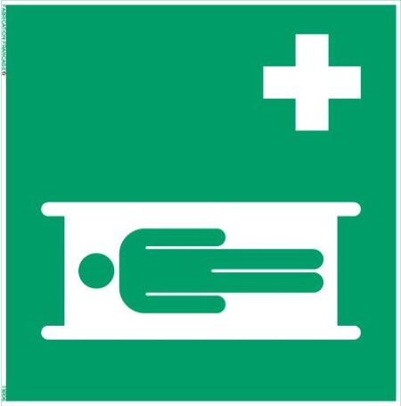 civière – panneau de signalisation