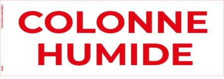 colonne humide – panneau de signalisation 20 x 8 cm (copie)