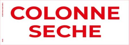 colonne sèche – panneau de signalisation 20 x 8 cm (copie)