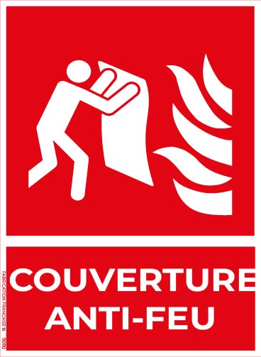 couverture anti feu – panneau de signalisation