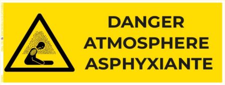 danger atmosphère asphyxiante – panneau de signalisation