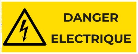 danger électrique – panneau de signalisation