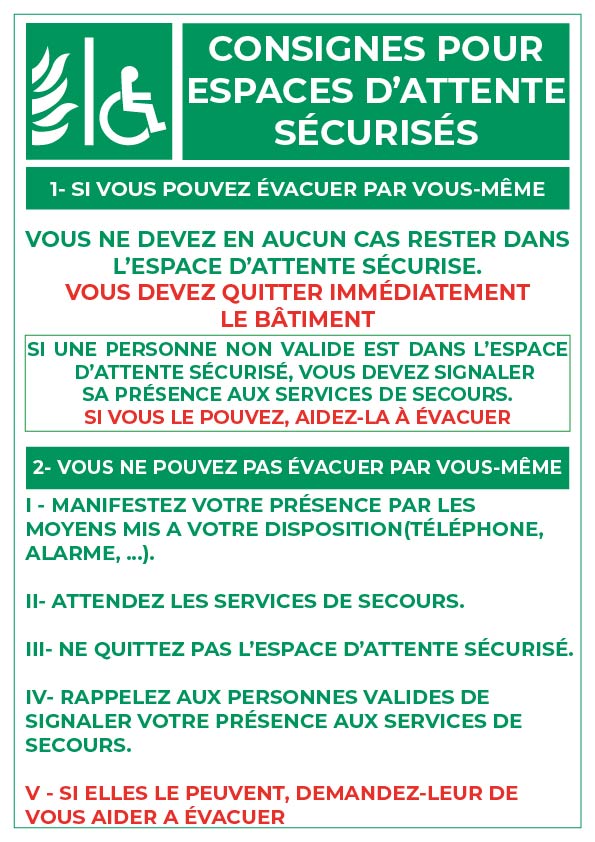 espace d’attente sécurisé