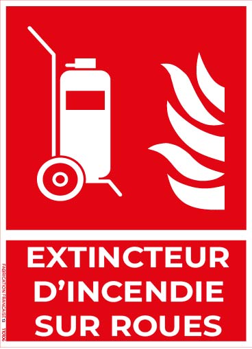 extincteur d’incendie sur roues