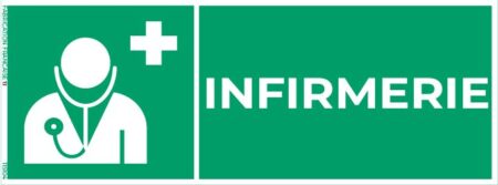 infirmerie – panneau de signalisation