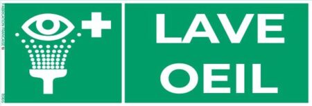 lave œil – panneau de signalisation
