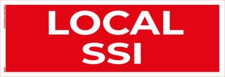 local ssi – système de sécurité incendie – panneau de signalisation 20 x 8 cm