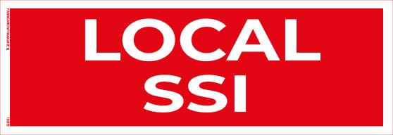 local ssi – système de sécurité incendie – panneau de signalisation 20 x 8 cm