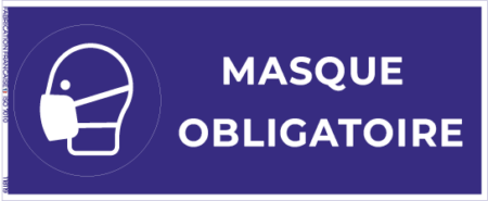 masque obligatoire – panneau de signalisation