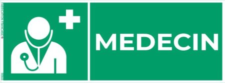 médecin – panneau de signalisation