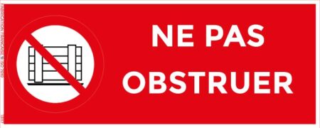 ne pas obstruer – panneau de signalisation