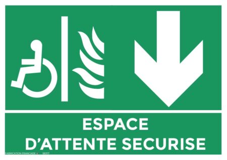 panneaux espace d’attente sécurisé a4 bas