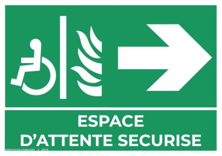 panneaux espace d’attente sécurisé a4 droite