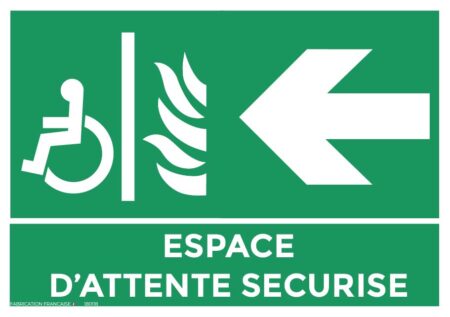 panneaux espace d’attente sécurisé a4 gauche