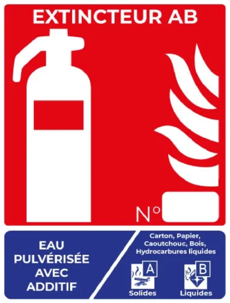 panneau extincteur ab